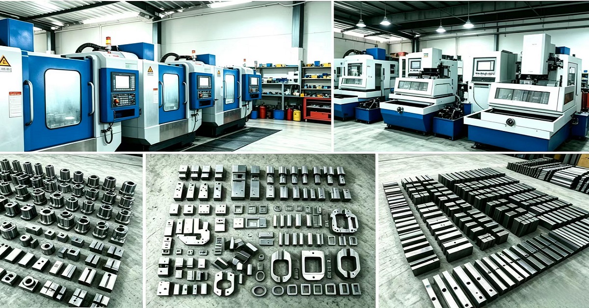 QizhiMake fabrikası — özel CNC işleme, kalıp üretimi, sac metal stampaj, tornalama ve frezeleme, Guangdong, Çin metal parça üretimi